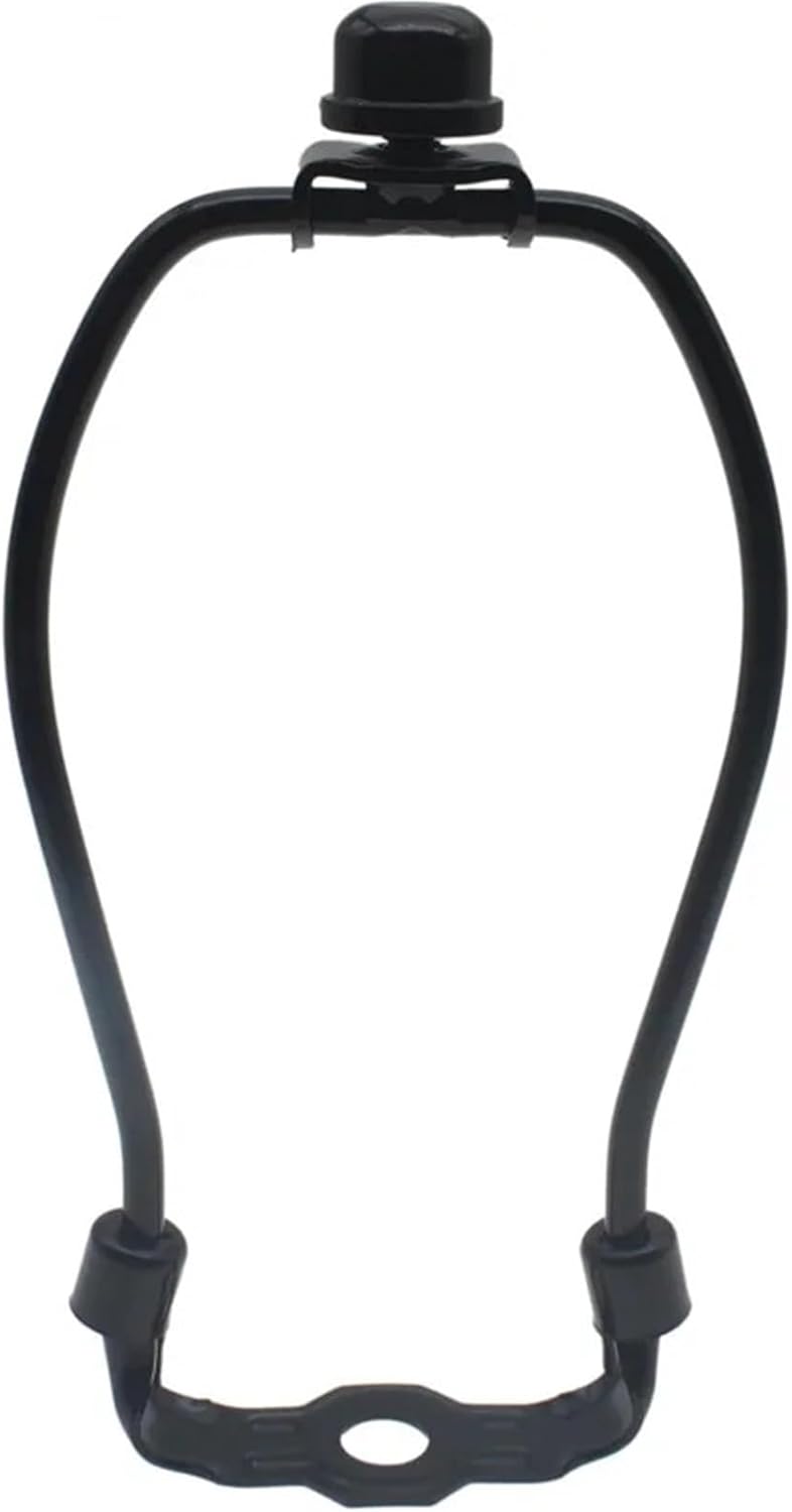 1 Set Lamp Harp Holder 6 Inch Shade Heavy Duty Bracket with Light Base and Solid Fini - Image 1