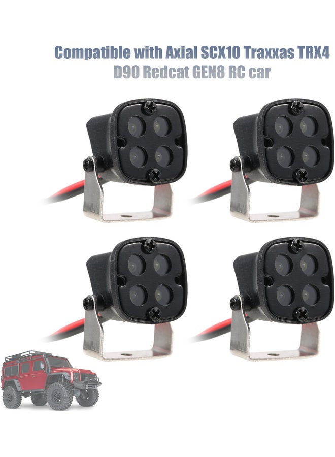 إسكدنيا مصابيح سقف LED علوية للسيارة تعمل بالتحكم عن بعد مكونة من 4 قطع - Image 5