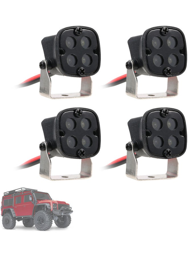 إسكدنيا مصابيح سقف LED علوية للسيارة تعمل بالتحكم عن بعد مكونة من 4 قطع - Image 3