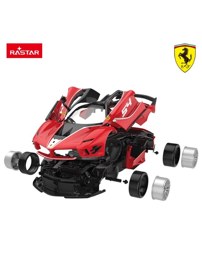 Rastar 1:18 Scale Ferrari FXX K Evo Building Kit Remote Control Car, Officially Licensed Ferrari RC Toy Car for Kids - Image 3
