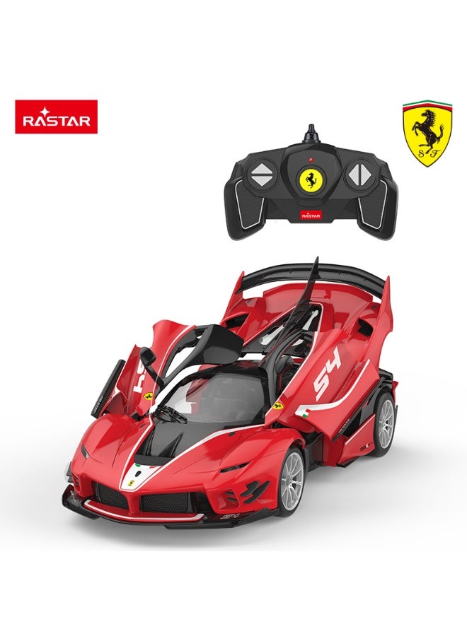 Rastar 1:18 Scale Ferrari FXX K Evo Building Kit Remote Control Car, Officially Licensed Ferrari RC Toy Car for Kids - Image 1