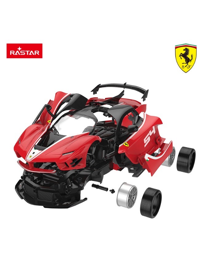 Rastar 1:18 Scale Ferrari FXX K Evo Building Kit Remote Control Car, Officially Licensed Ferrari RC Toy Car for Kids - Image 2