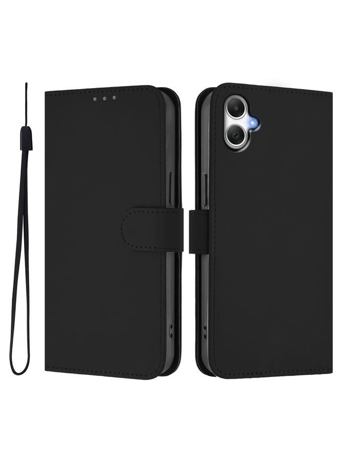 S-TOP Case For Samsung Galaxy A06 4G / A06 5G Skin Feel Solid Color Leather Phone Case with Lanyard - Image 2