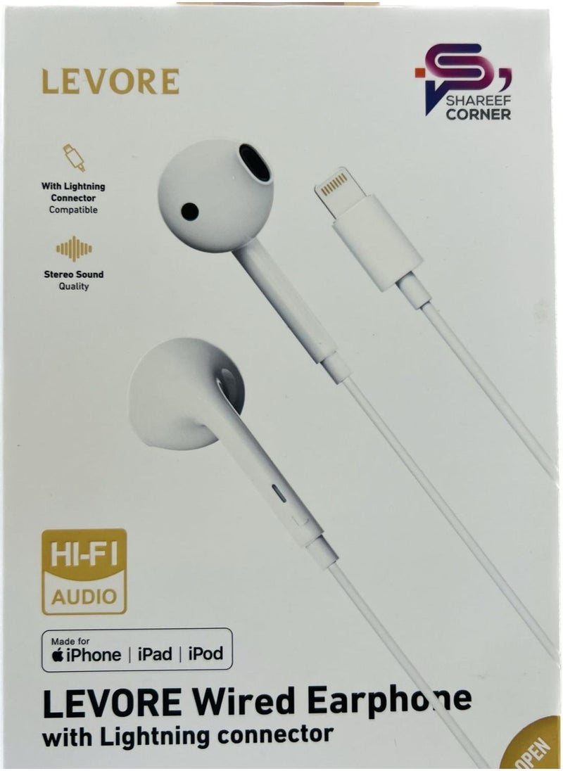 LEVORE - LEVORE Wired Earphone with Lightning connector - Image 1