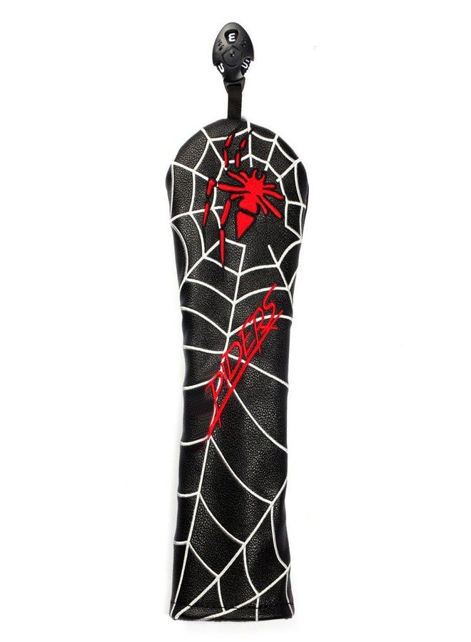 SHABIER PU Leather Spider Embroidery Golf Club Head Covers for Taylormad Driver Fairway Woods Hybird (Black Fairway Cover) - Image 1