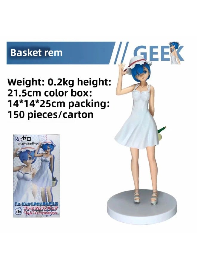 From Scratch, Chinese-style Sleeping Strap Sportswear, Remramram Boxed Beauty Anime Hand Office-Color:Basket REM (bag + Color Box)  - Image 1
