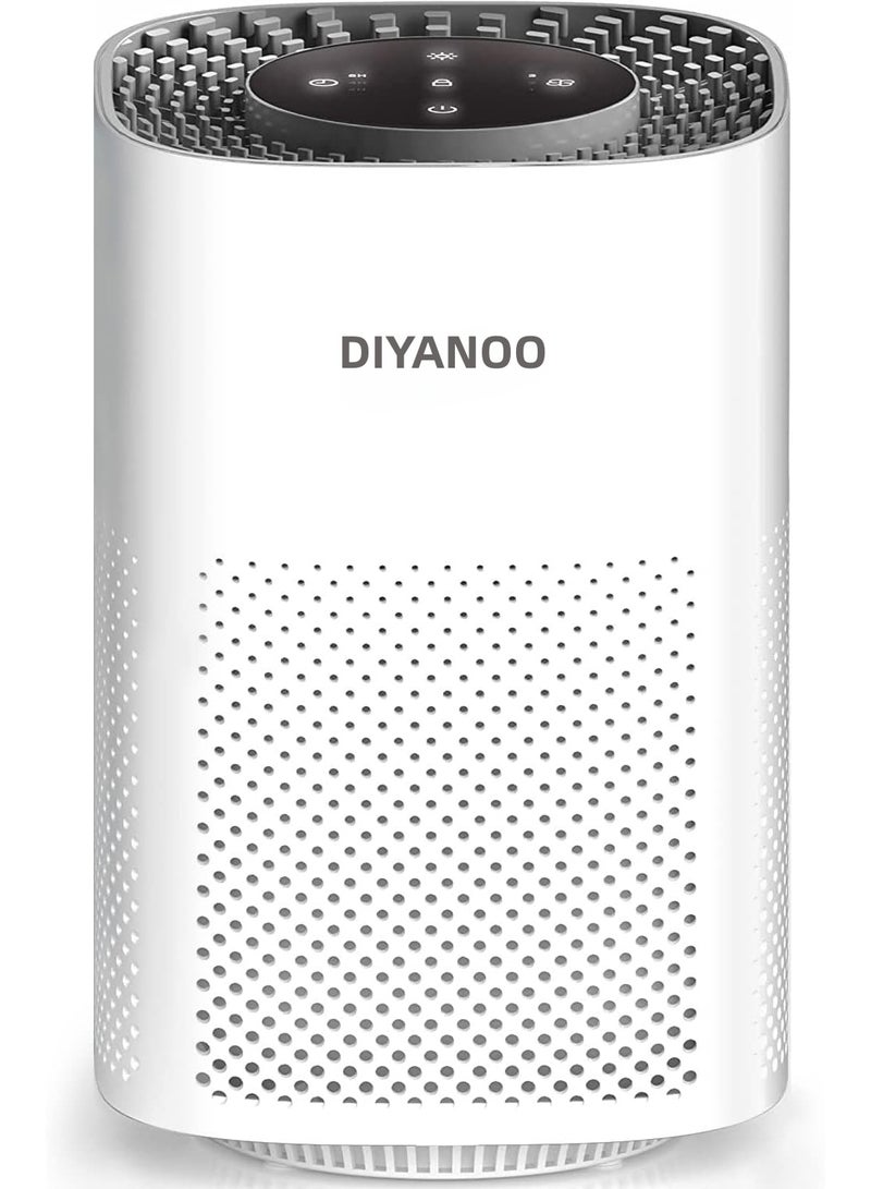 ديانو أجهزة تنقية هواء لغرف النوم حتى ٢٠ متر² - فلتر HEPA H13 حقيقي للدخان وحبوب اللقاح والوبر والشعر والروائح - نظام فلترة ٢٤ ديسيبل للمكاتب وغرف المعيشة والمطابخ - Image 1