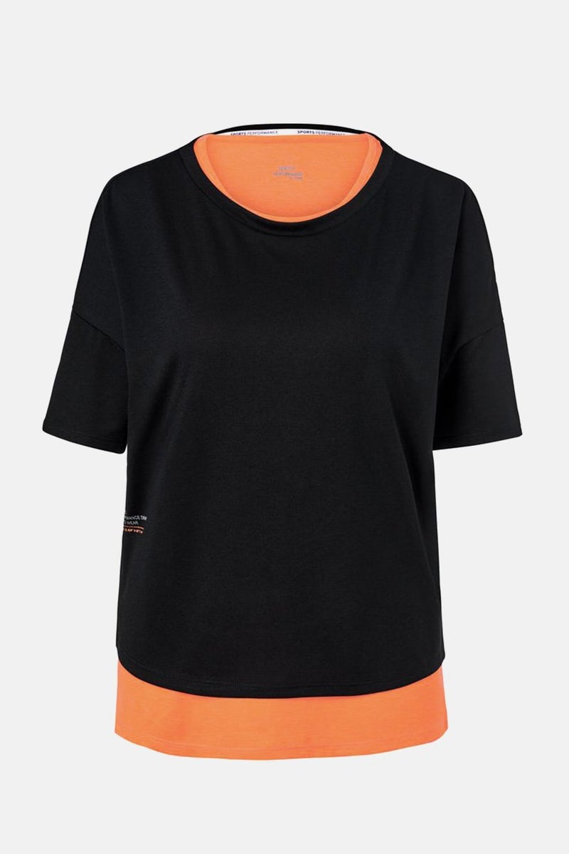 Tchibo Women 2 Pcs Sportswear Fit Training Top, Orange - Image 5