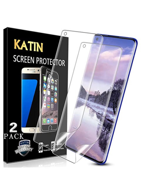 KATIN OnePlus 8 Pro Screen Protector - 3D TPU Screen Protector For OnePlus 8 Pro [Full Max Coverage] Case Friendly, Easy to Install, No-Bubble, 2-Pack