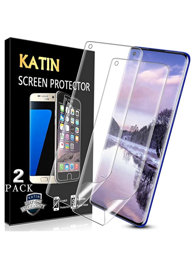 KATIN OnePlus 8 Pro Screen Protector - 3D TPU Screen Protector For OnePlus 8 Pro [Full Max Coverage] Case Friendly, Easy to Install, No-Bubble, 2-Pack