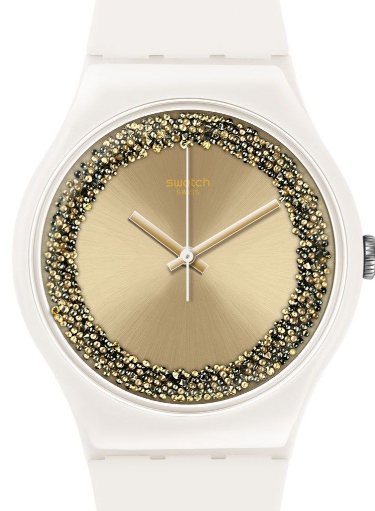 Swatch Unisex Sparklelightening Quartz Movement Water Resistant Wrist Watch - 41 Mm - Image 1