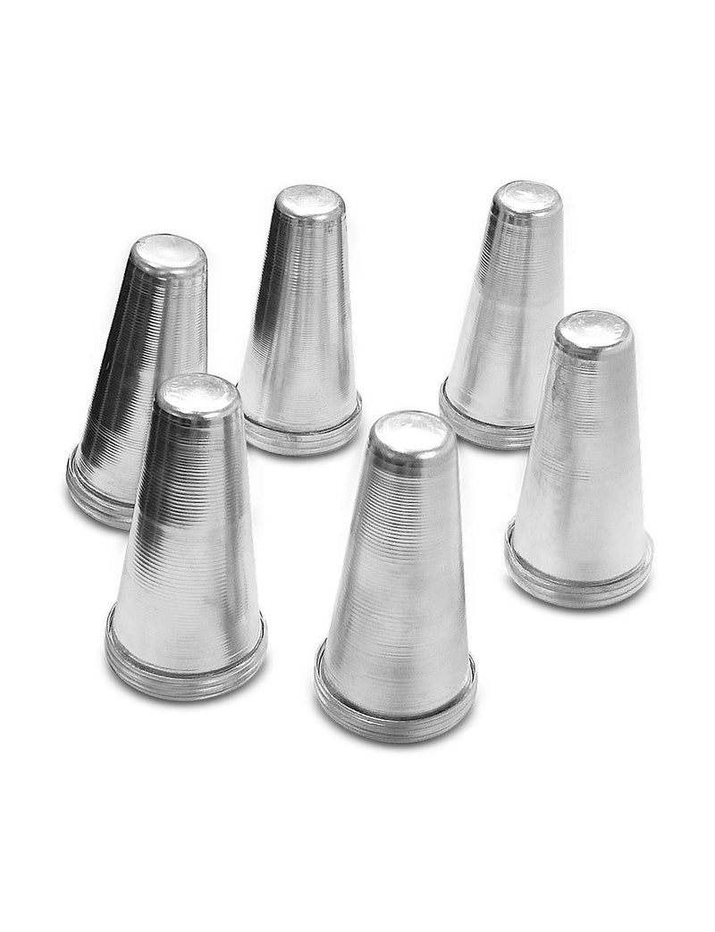 DiBha Aluminium Kulfi Maker Without Stand, Kulfi Mold, Ice Cream Mould Color-Silver (Pack of 6) - Image 5