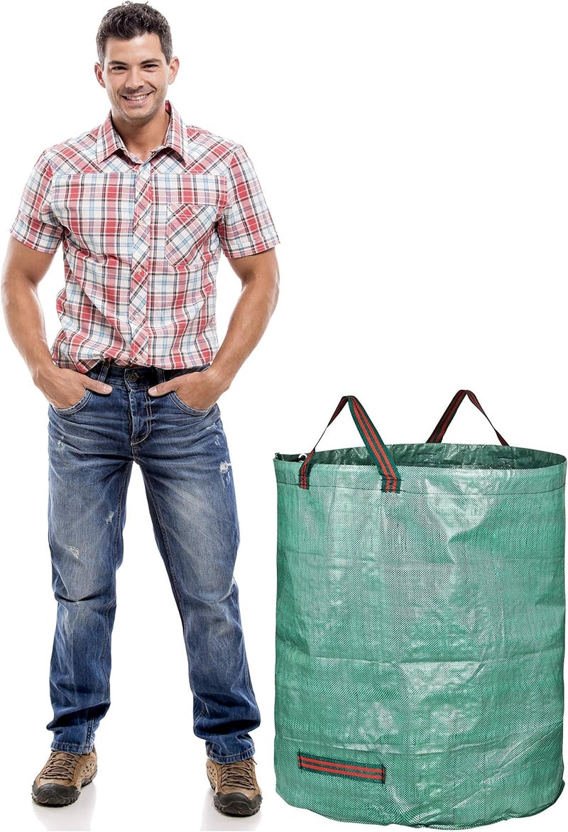 GardenMate 4 عبوات سعة 72 جالون من أكياس النفايات القابلة لإعادة الاستخدام (H30، D26 بوصة) - أكياس نفايات الحديقة - Image 2