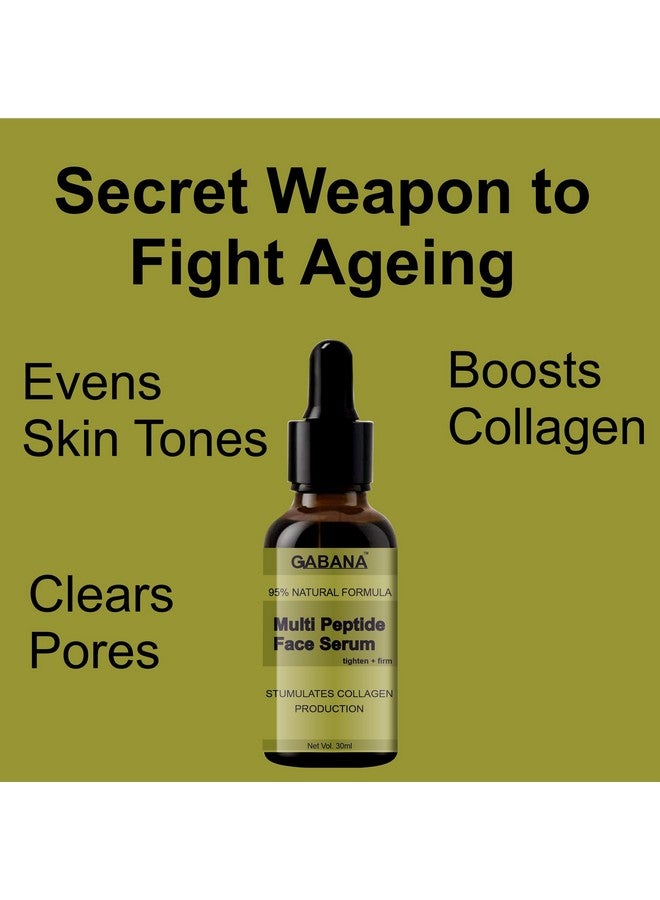 GABANA Multi Peptide Face Serum for Ageless Younger Skin (Pack of 5, 30 ml)|face serum for Pigmentation face serum for Glowing Skin FACE serum for Acne and Dark Spots Face serum for Skin Repair| - Image 3