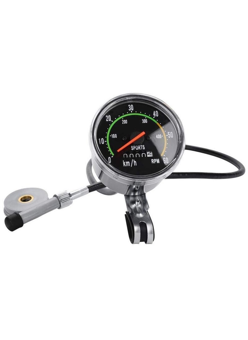 SYOSI - Bike Speedometer, Bicycle Odometer Cycling Computer, Mountain Bike Mechanical Odometer Waterproof Bike Computer Mountain Bicycle Code Table Bike Mechanical Code Table(Black) - Image 1