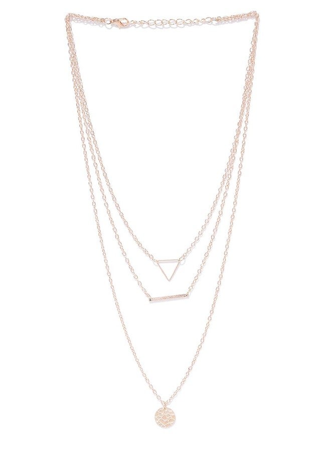 OOMPHelicious Jewellery Set of 2 Gold Multi Layered Multi Strand Star Moon Necklaces for Women & Girls - Image 3