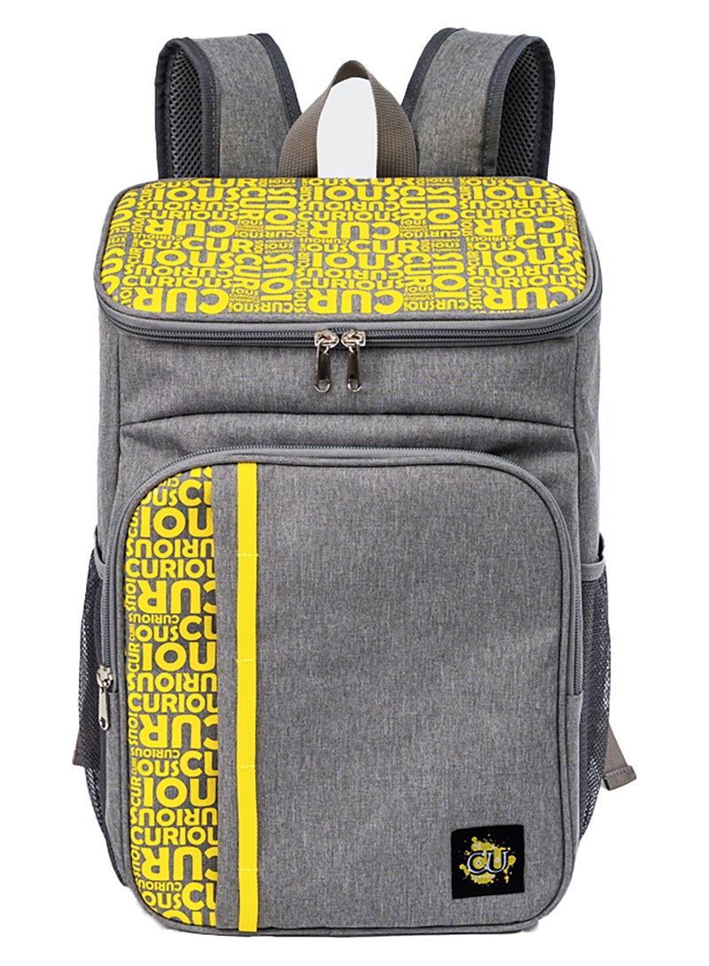 بيج ديزاين حقيبة ظهر معزولة Biggdesign Moods Up Curious، حقيبة غداء معزولة مقاومة للماء والتسرب للرجال والنساء، حقائب تبريد للنزهات، للمكتب، التخييم، الشاطئ، المدرسة، سعة 19.1 لتر. - Image 1