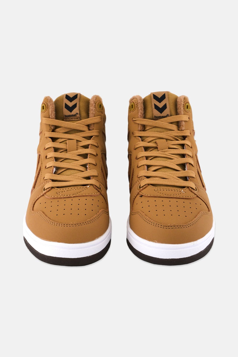 Hummel حذاء رياضي شتوي للرجال ST Power Play Mid، بني - Image 3