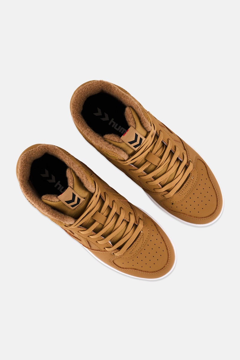Hummel حذاء رياضي شتوي للرجال ST Power Play Mid، بني - Image 4