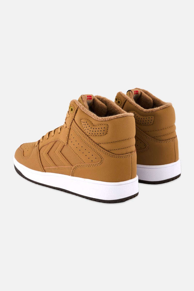 Hummel حذاء رياضي شتوي للرجال ST Power Play Mid، بني - Image 2