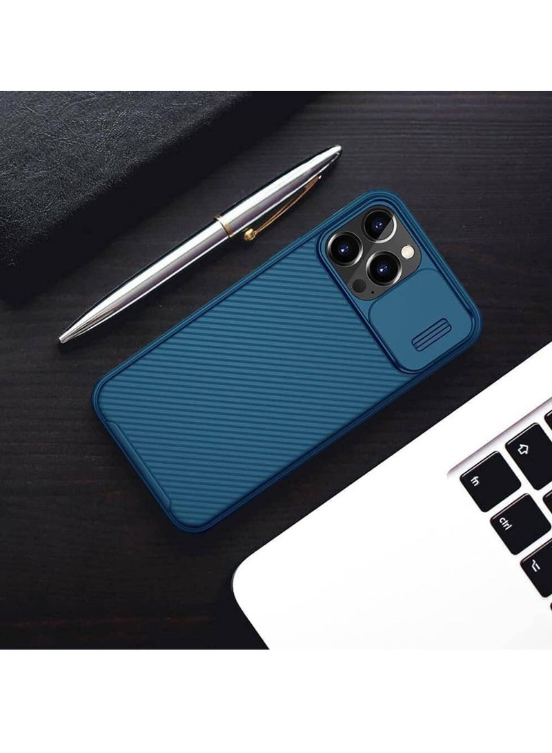 iPhone 14 Pro Cover CamShield Pro Slide Camera Protection Cover - Scratch Resistant - Protect Privacy Case Blue