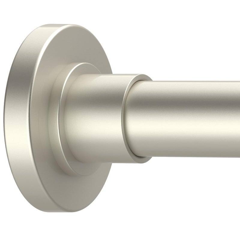 GXOACKJ Brushed Nickel Shower Curtain Rods  3168 Inch Spring Tension Shower Rods for Bathroom Adjustable No Drilling No Rust Stainless Steel