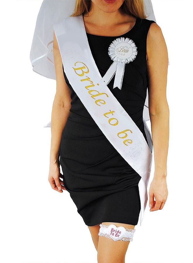 MARGOUN Bride To Be Kit Party Wedding Decorations Party Favors Accessories With Glasses Gold - Image 2