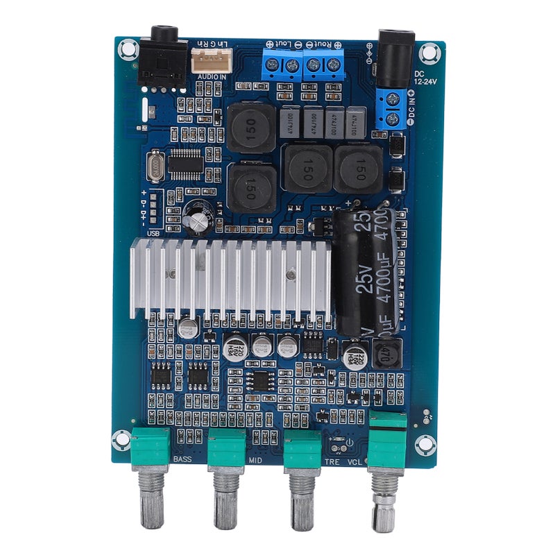 لوحة مكبر الصوت بلوتوث 5.0 TPA3116 D2 عالية القدرة لوحة مكبر صوت رقمي منزلي 2.0 DC 12-24V - Image 5