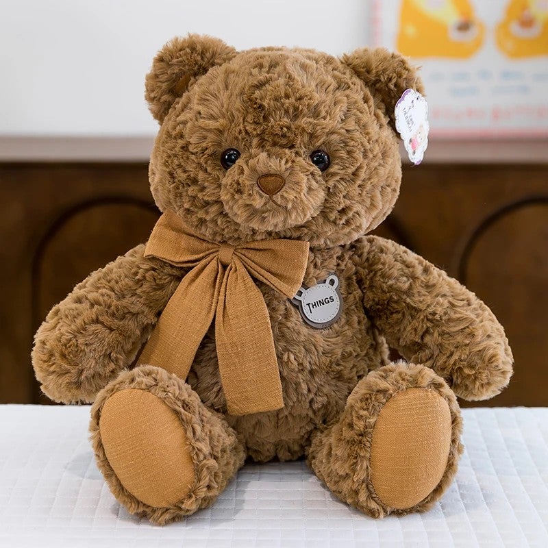 Y&D New Plush Animal Fur Teddy Bear – Soft Stuffed Animal Toys for Kids, Cuddly Children's Gift for Boys and Girls - Image 1