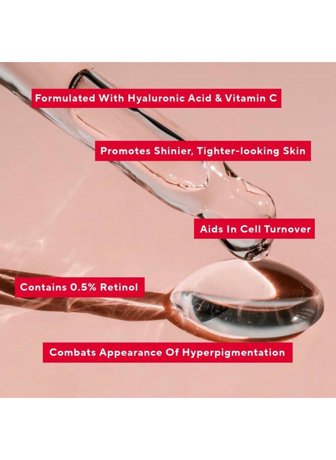 Mirabella - Replenish & Restore Multi-Peptide Anti Aging Face Serum for Hyperpigmentation & Redness Relief - Vitamin C & 0.5% Retinol Infused Dark Spot Corrector - Image 1