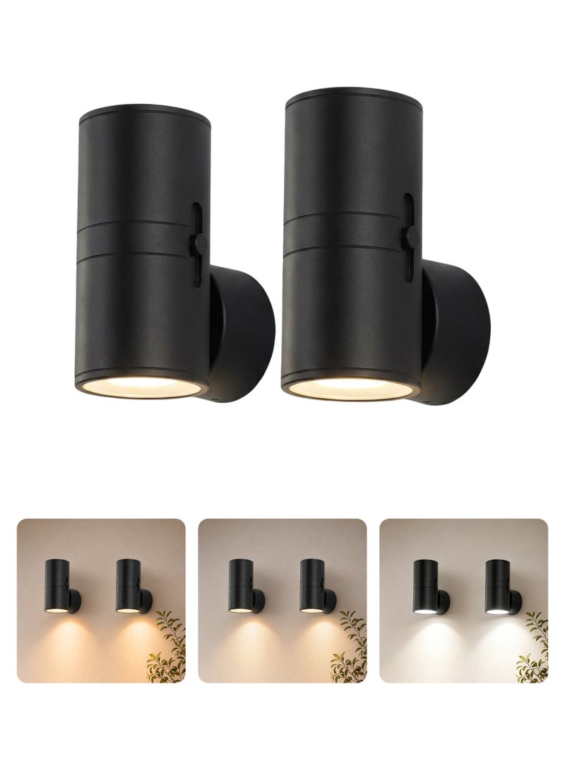 2 Pack LED Plug in Night Light with Remote Control, Smart Light Sensor Dimmable Night Lamp 5-300LM, 3000K/4000K/6000K Adjustable Brightness for Bedroom Bathroom Hallway Stairway Nursery - Image 1