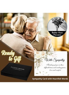 Fabuday Sympathy Gift LED Lighted Acrylic Plaque Frame - Light up Memorial Picture Frame for Loss of Loved One, Memory Shadow Box with Light, Bereavement Condolences Grief Remembrance Funeral Butterfly  - Image 3