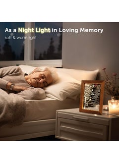 Fabuday Sympathy Gift LED Lighted Acrylic Plaque Frame - Light up Memorial Picture Frame for Loss of Loved One, Memory Shadow Box with Light, Bereavement Condolences Grief Remembrance Funeral Butterfly  - Image 2