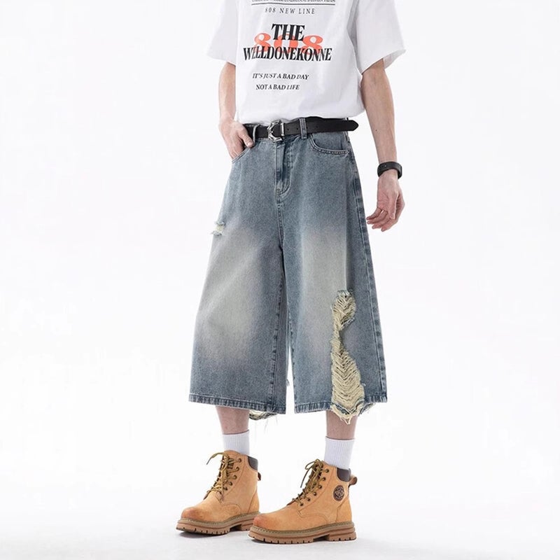 Unisex Casual Daily Denim Jeans - Image 4