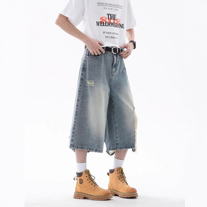 Unisex Casual Daily Denim Jeans - Image 3