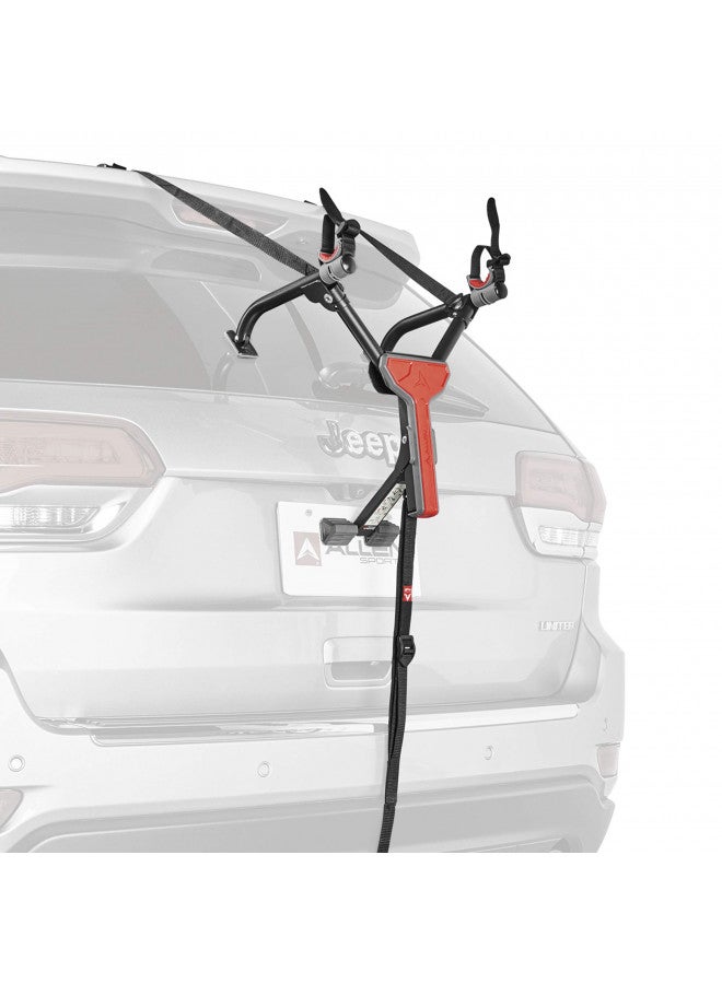 Allen Sports Ultra Compact Folding 1-Bike Trunk Mount Rack, Model MT1-B, Gray powder coated - Image 1