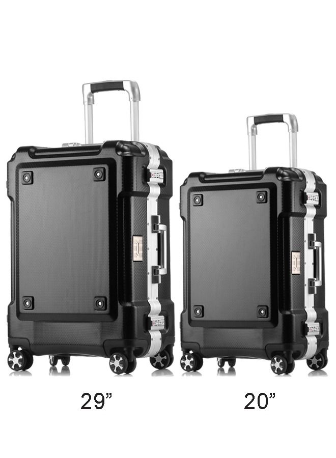 NKX Set of 2 Premium Expandable Aluminum Frame ABS & PC Suitcase 20 Inch And 29 Inch - Image 1