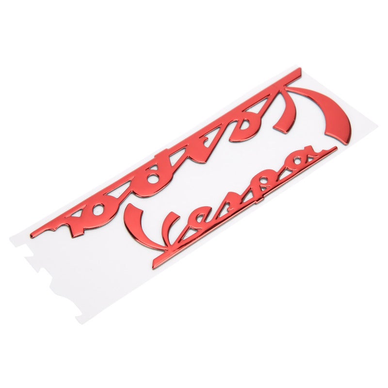 VESPA Motorcycle Sticker 3D Emblem Badge Decal - Flexible Plastic Wear Resistant Design for Vespa GTS300 LX125 LX150 Red - Image 4
