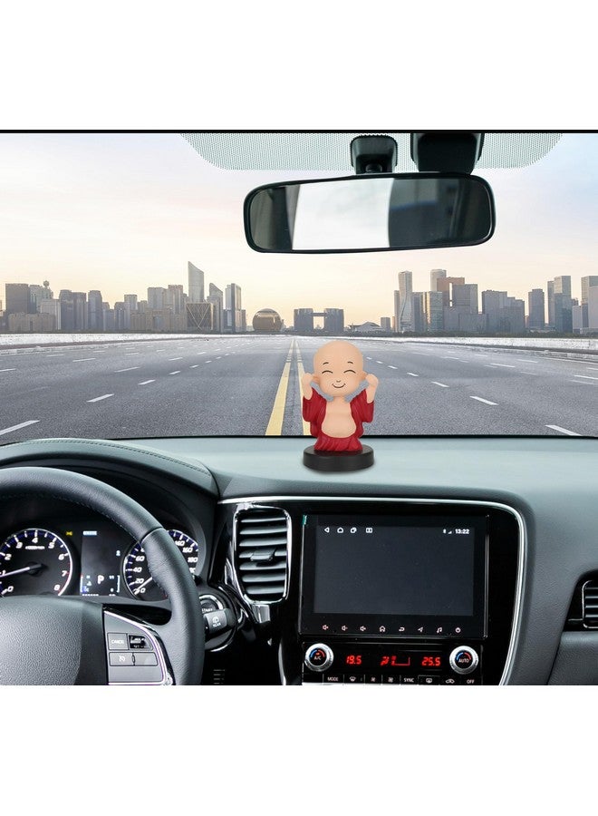 Webby Laughing Buddha Bobblehead Toys | Decoration Items for Home Décor, Car Dashboard, and Office Table| Goodluck Charm | God Statue for Festival | Diwali | Birthday Gift for Kids, Family and Friends - Image 2