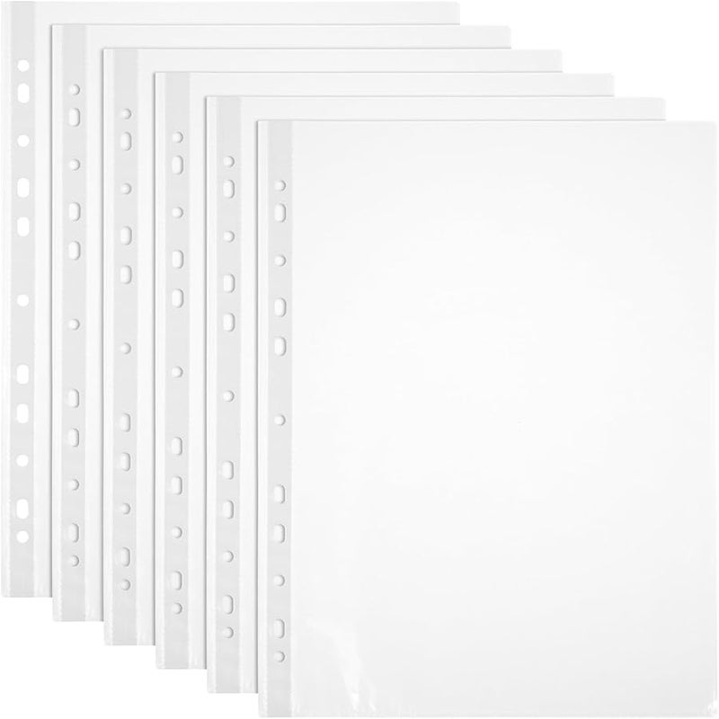 100 قطعة من أغلفة المجلدات الشفافة العلوية المتينة المقاومة للتمزق واقيات الصفحات من البولي بروبيلين - Image 2