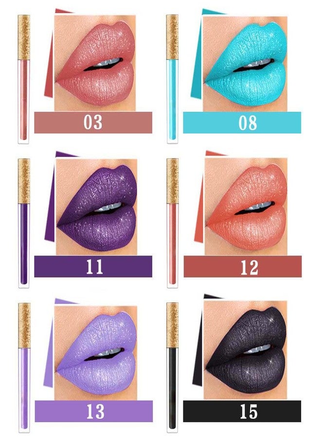 Edanta Kilshye Matte Lipstick Long Lasting Waterproof Liquid Lipsticks Glitter Cream Lip Gloss High Pigment Lipstick Non Stick Cup Lip Makeup for Women and Girls Pack of 1 (Purple 11) - Image 3