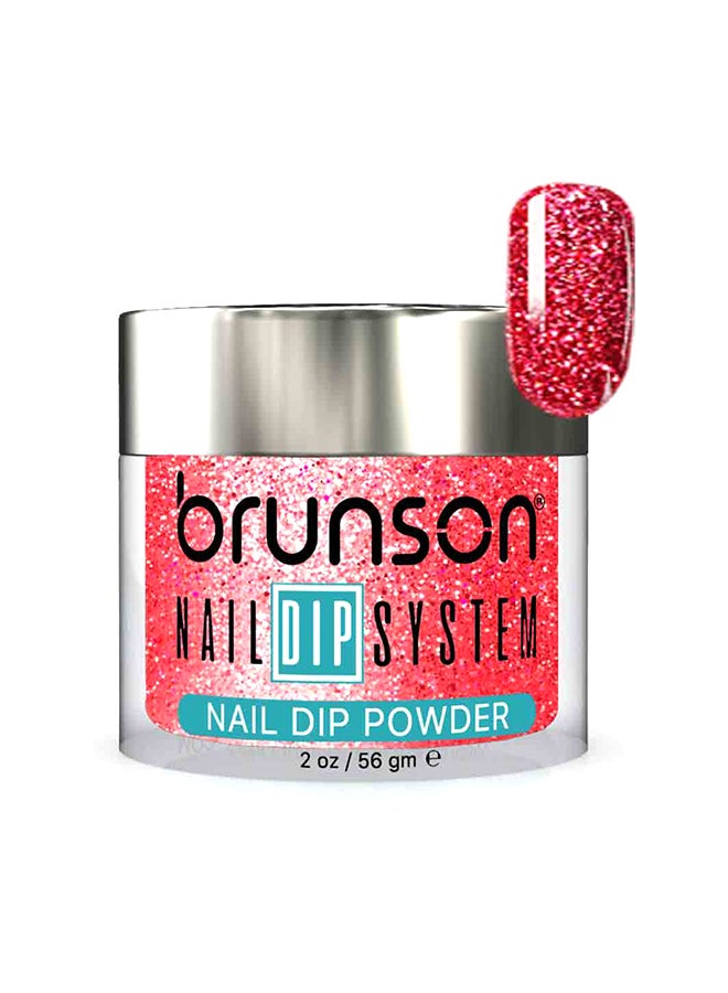 brunson Nail Dip Powder Dip And Buff System Color 56gm, French Nail Art Starter Manicure Salon DIY At Home Odor Free And Long Lasting No Needed Nail Lamp Curing BDG007