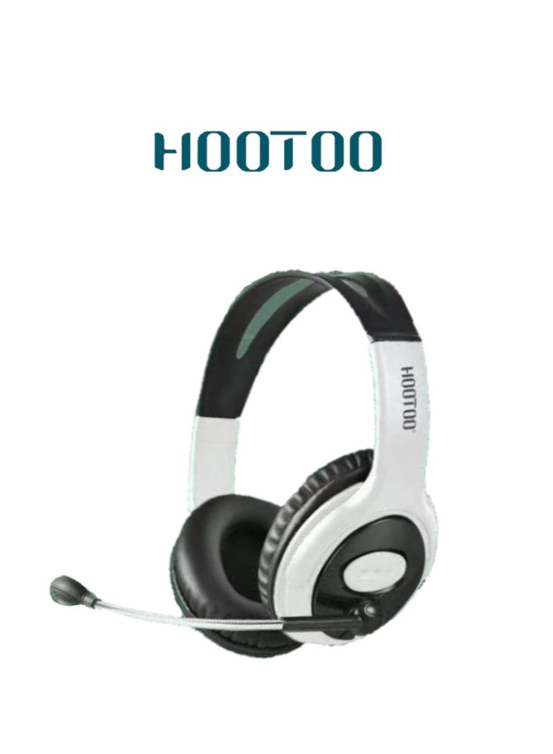 HooToo Gaming headset designed for gamers. headphones with high-quality stereo sound for Sony. Gaming headphones with a microphone frequency of 52+2dB. Wired headphones with clear sound. Gaming headphones with an AUX port. headphones with a foldable headband design. Gaming headphones designed by the HOOTOO brand, model HT-EP84.  - Image 1