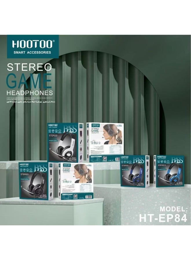 HooToo Gaming headset designed for gamers. headphones with high-quality stereo sound for Sony. Gaming headphones with a microphone frequency of 52+2dB. Wired headphones with clear sound. Gaming headphones with an AUX port. headphones with a foldable headband design. Gaming headphones designed by the HOOTOO brand, model HT-EP84.  - Image 4