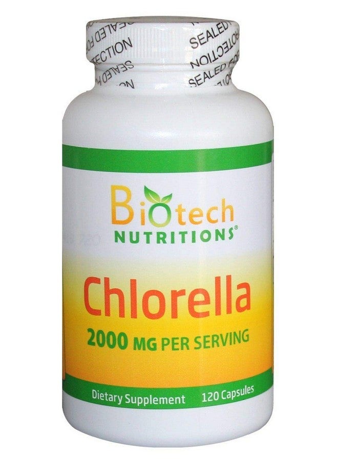 Biotech Nutritions Chlorella 2000mg Vegetable Capsules, 120 Count - Image 1