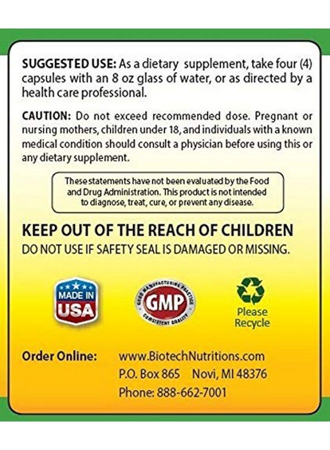 Biotech Nutritions Chlorella 2000mg Vegetable Capsules, 120 Count - Image 2