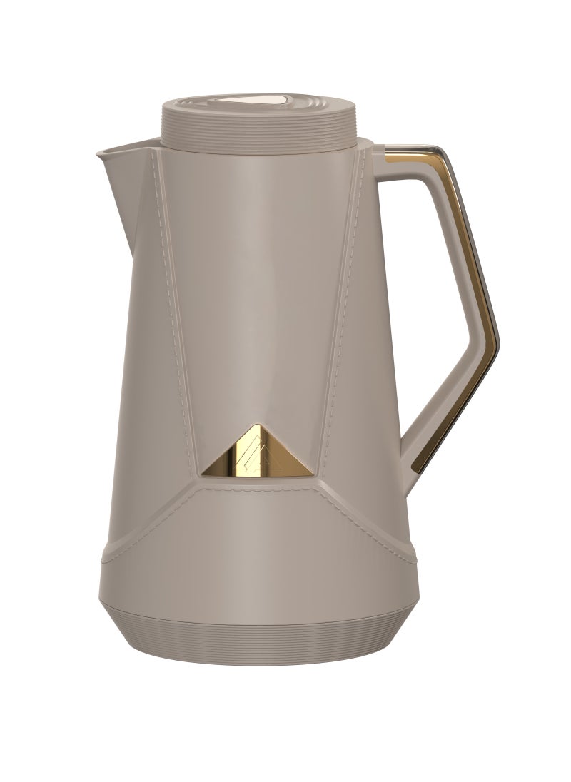 Home Maker 1.0L Double-Wall Vacuum Flask - Grey | Leak-Proof Thermal Flask 