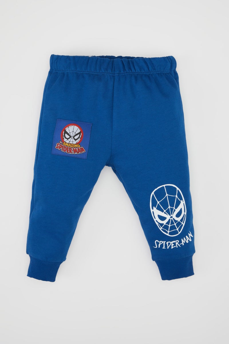 DeFacto Blue BabyBoy Baby Boy Marvel Comics Thin Sweatshirt Sweatpants 2 Piece Set Casual - Image 2