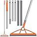 wlich 2in1 Air Broom 180 Rotating 54 Inch Adjustable Silicone Rubber Broom Includes 2 Scraping Strips Sweep and Silicone Tools with Long Handle for Cleaning BathroomsGlassTilesPet Hair - Image 1