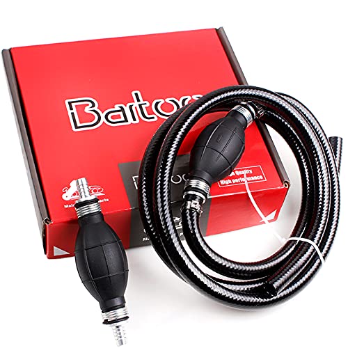 BARTOO Fuel Line Assembly38in Nylon Braided Marine Fuel Hose Line Assembly with Primer Bulb for Marine Outboard Boat Motor RVs Tractors and Caravans6FT